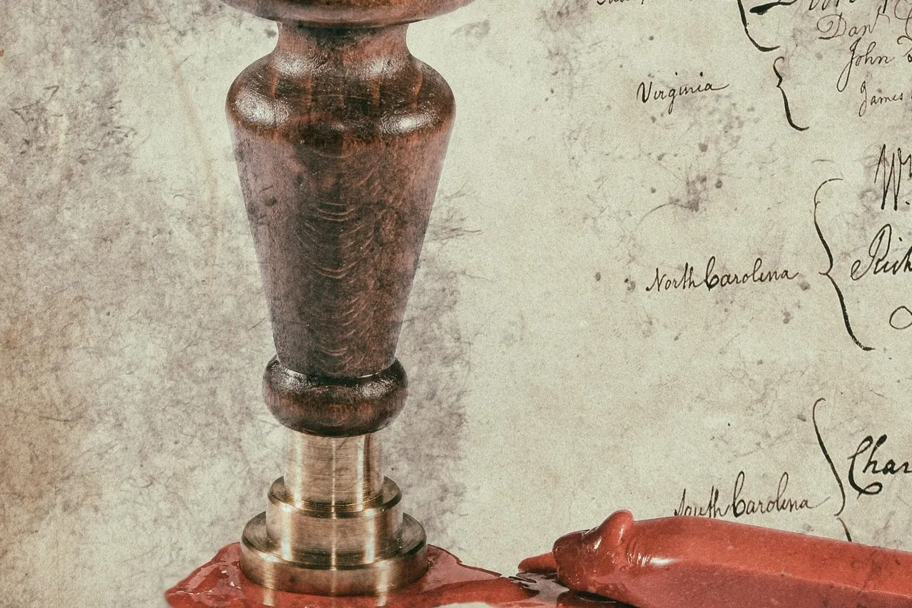 Seal, sealing wax, certificate