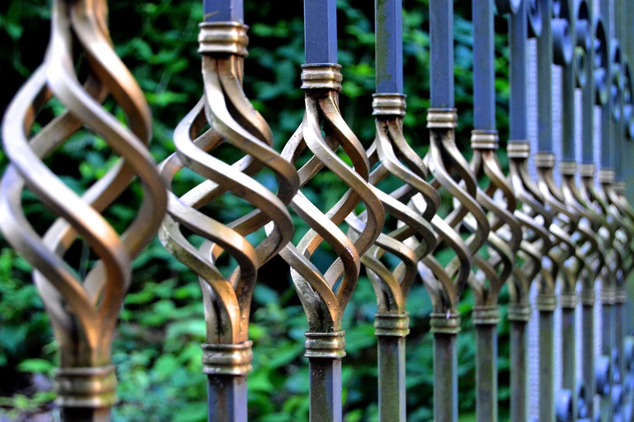 Iron gate, wrought iron, metal gate