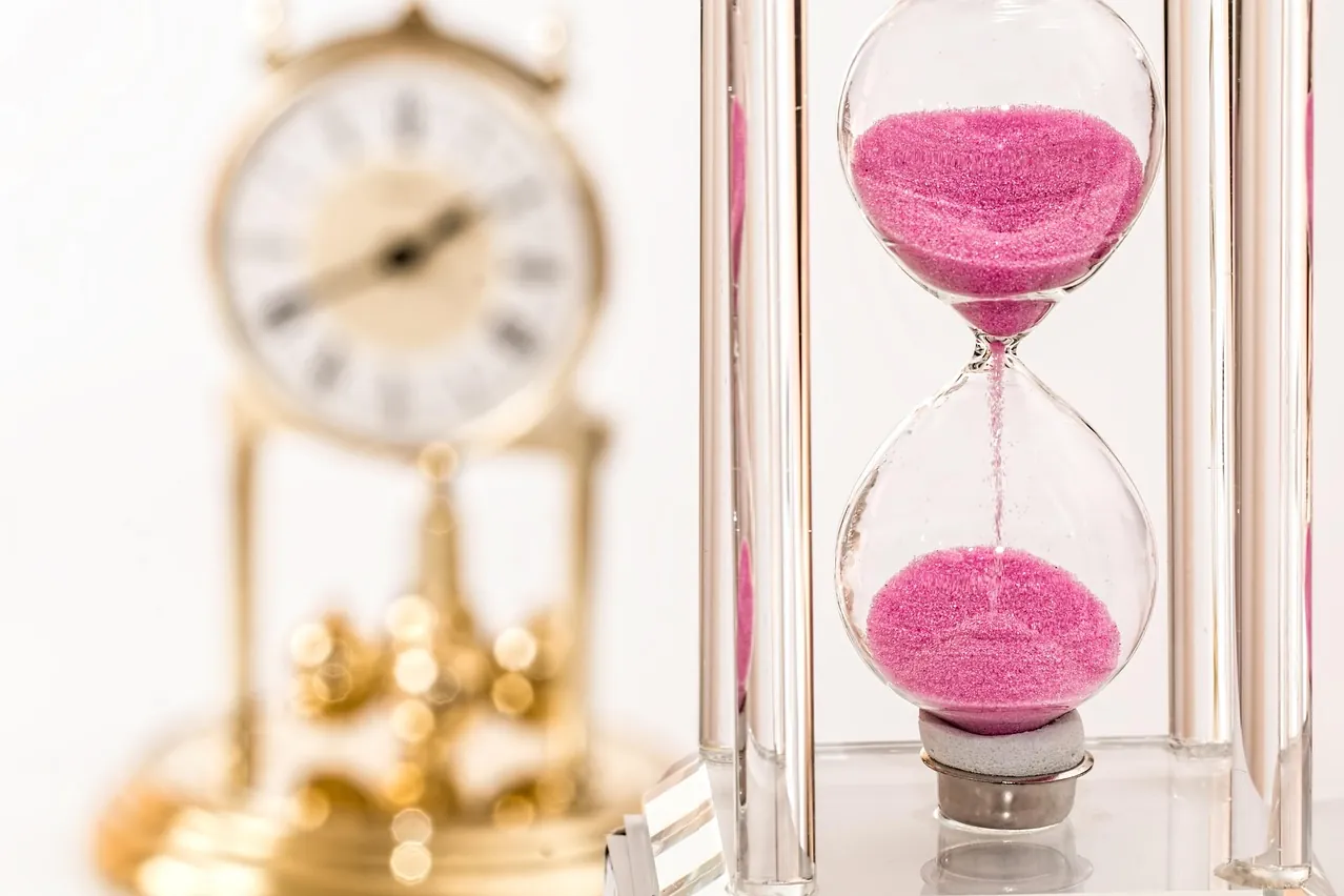Hourglass, clock, time