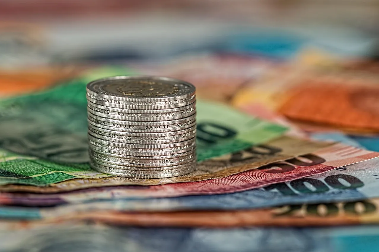 Coins, banknotes, money
