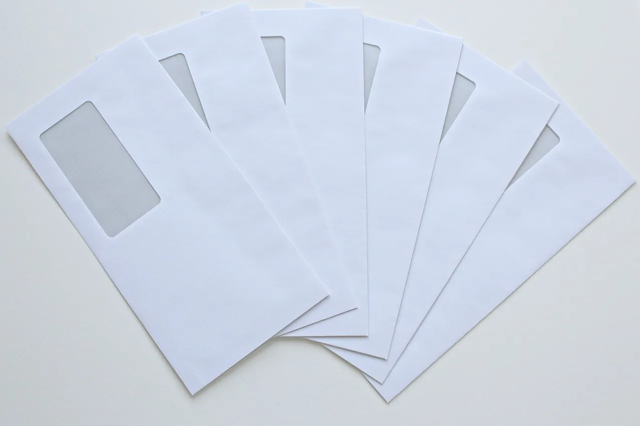 Envelope, post office, paper