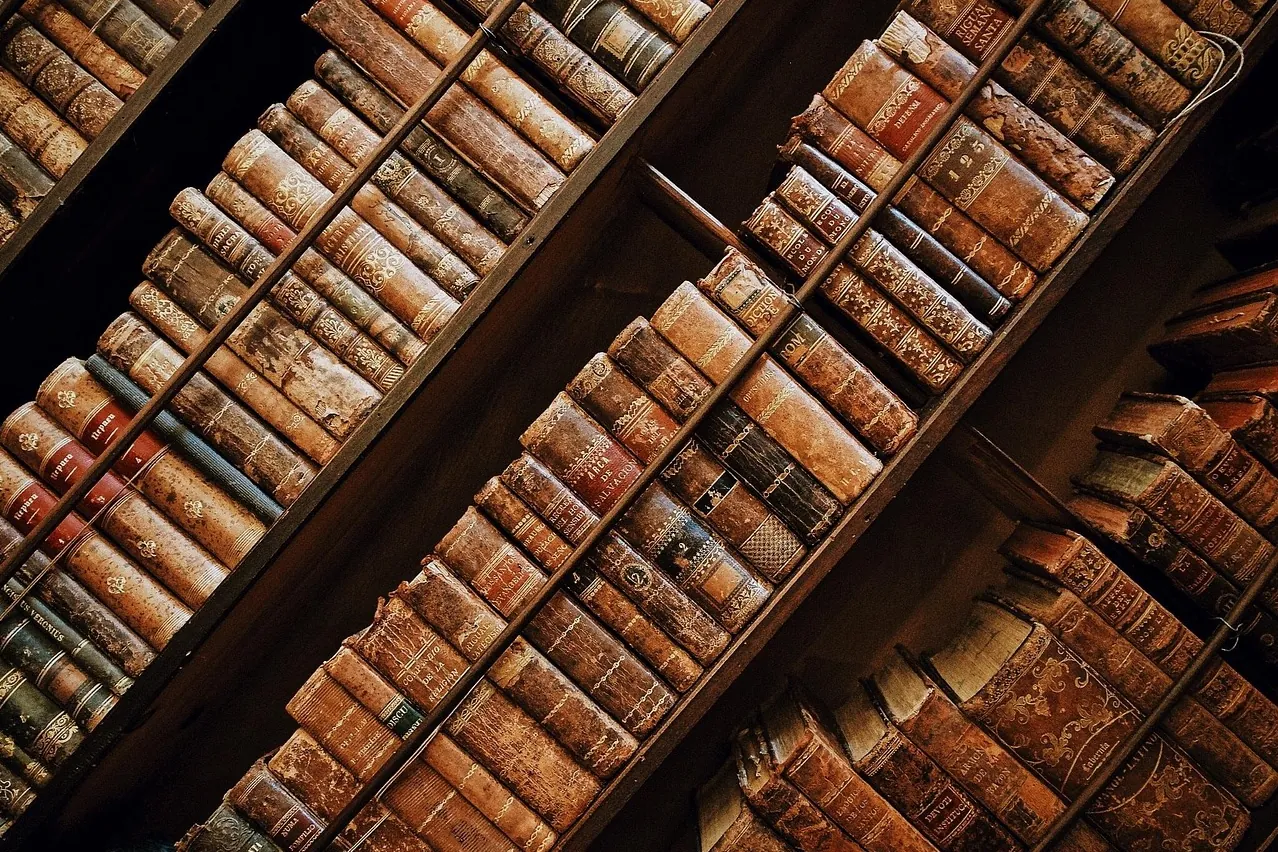 Library, books, old