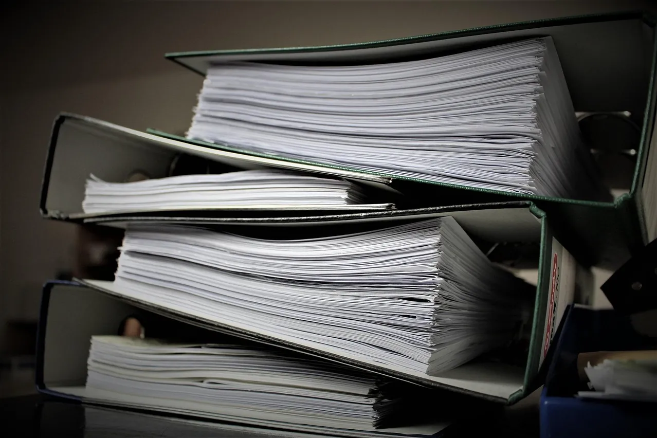 Bureaucracy, file folder, paperwork