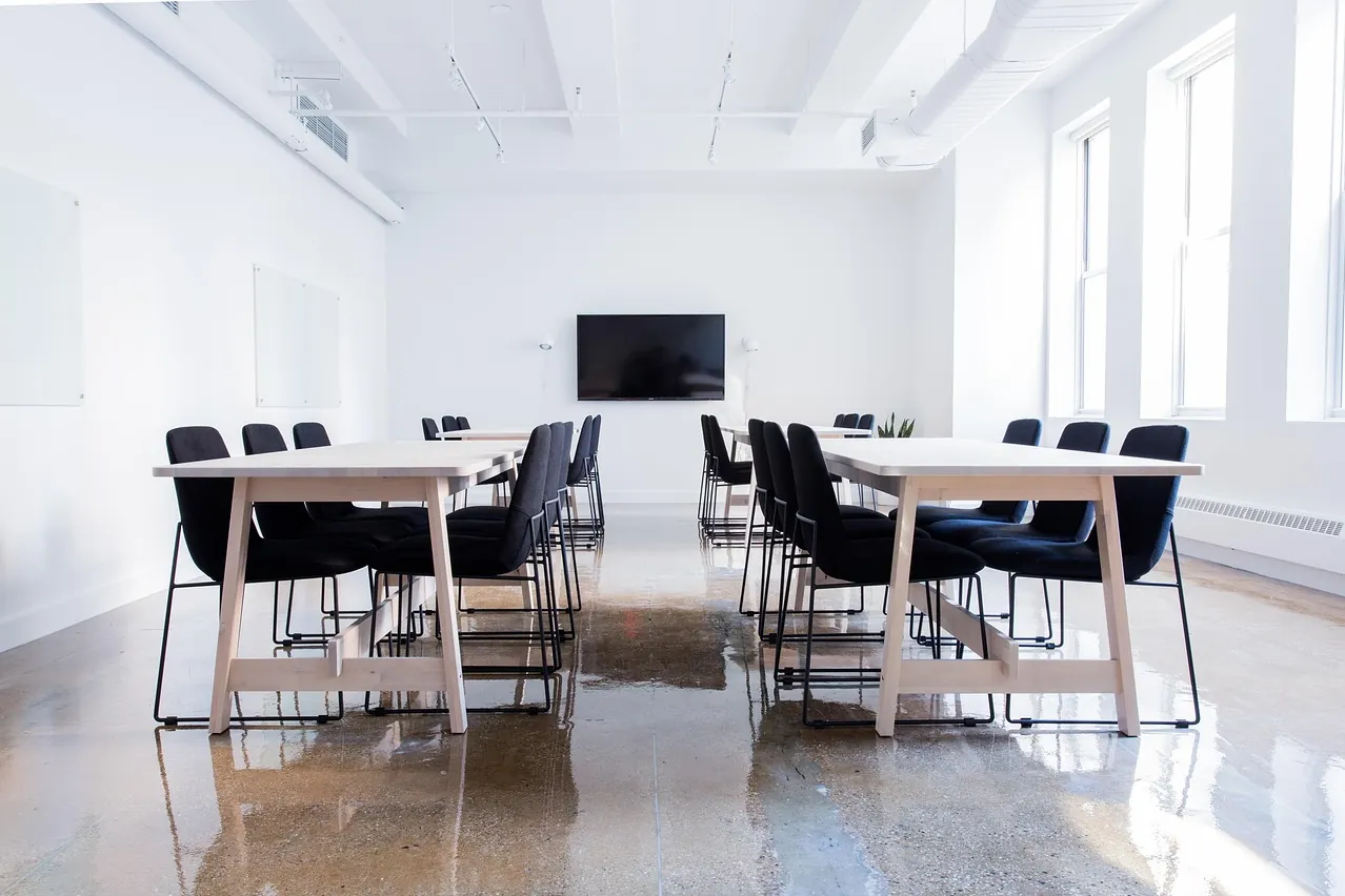 Chairs, conference room, empty