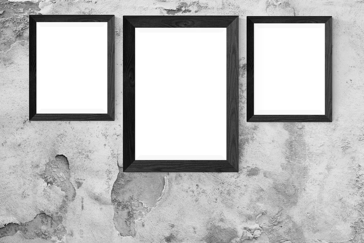 Poster, wall, mockup