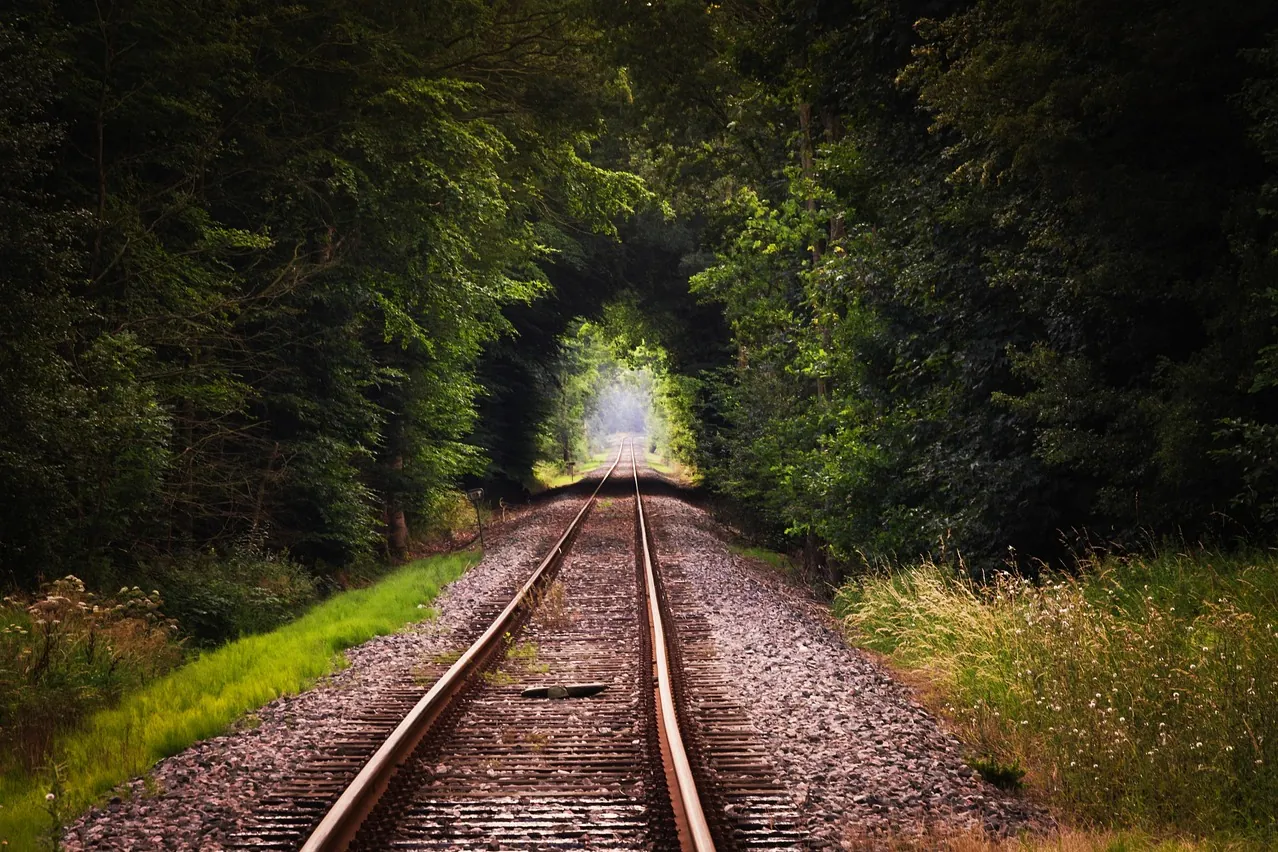 Rails, tracks, railroad tracks