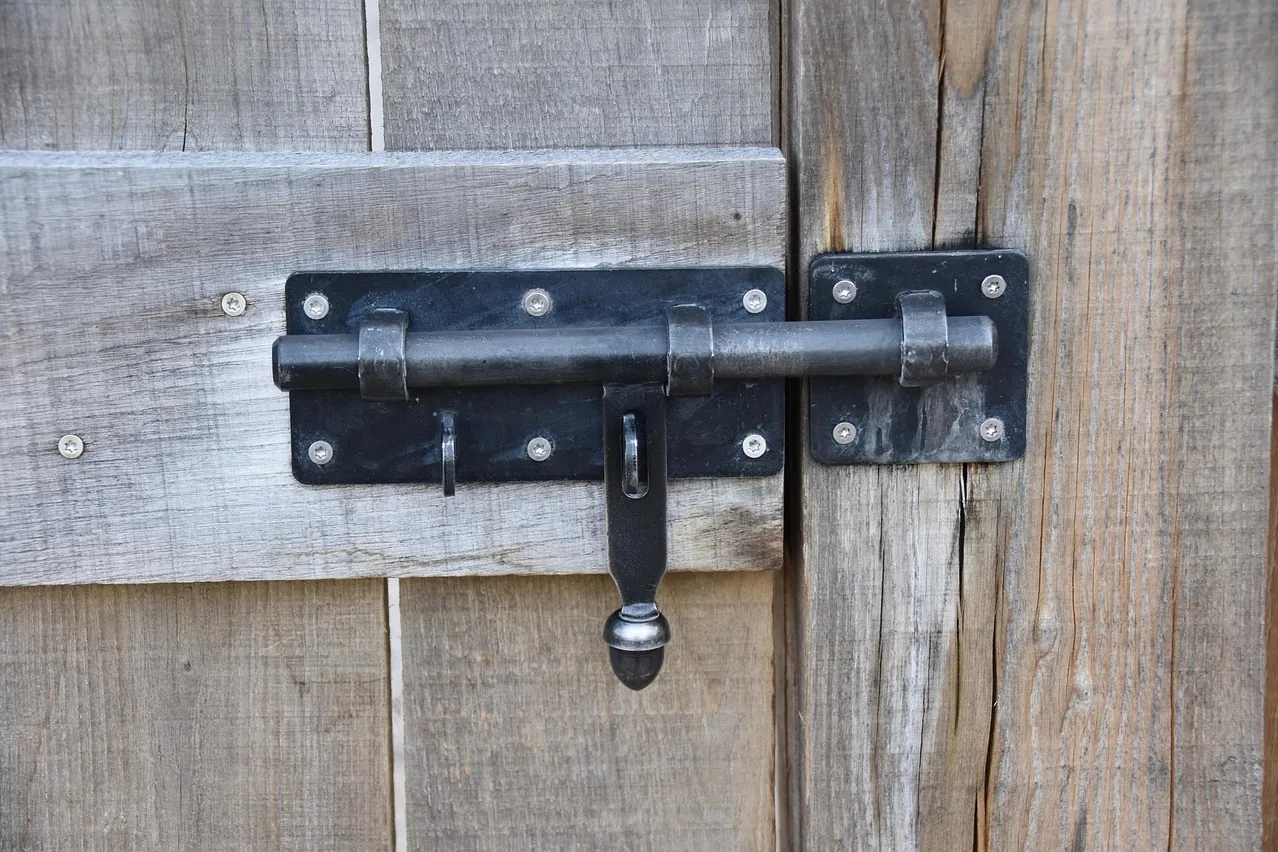 Door lock, door closure, lock black