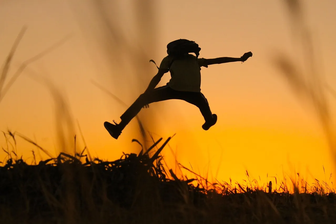 Silhouettes, nature, person