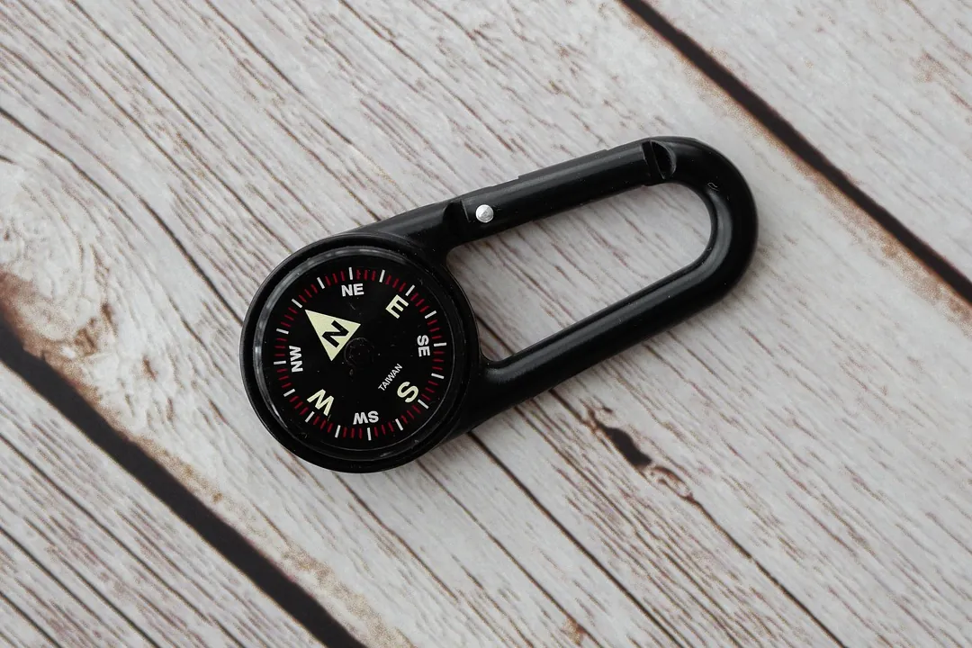 Compass, portable compass, direction