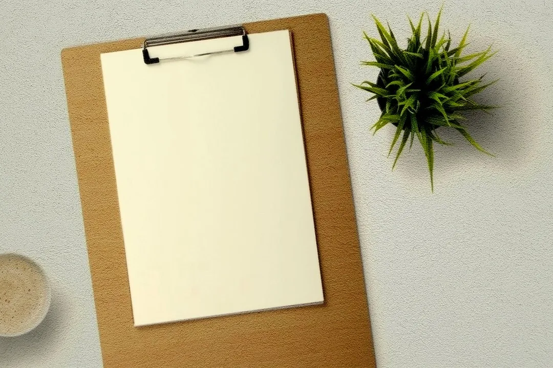 Clipboard, document, stationary