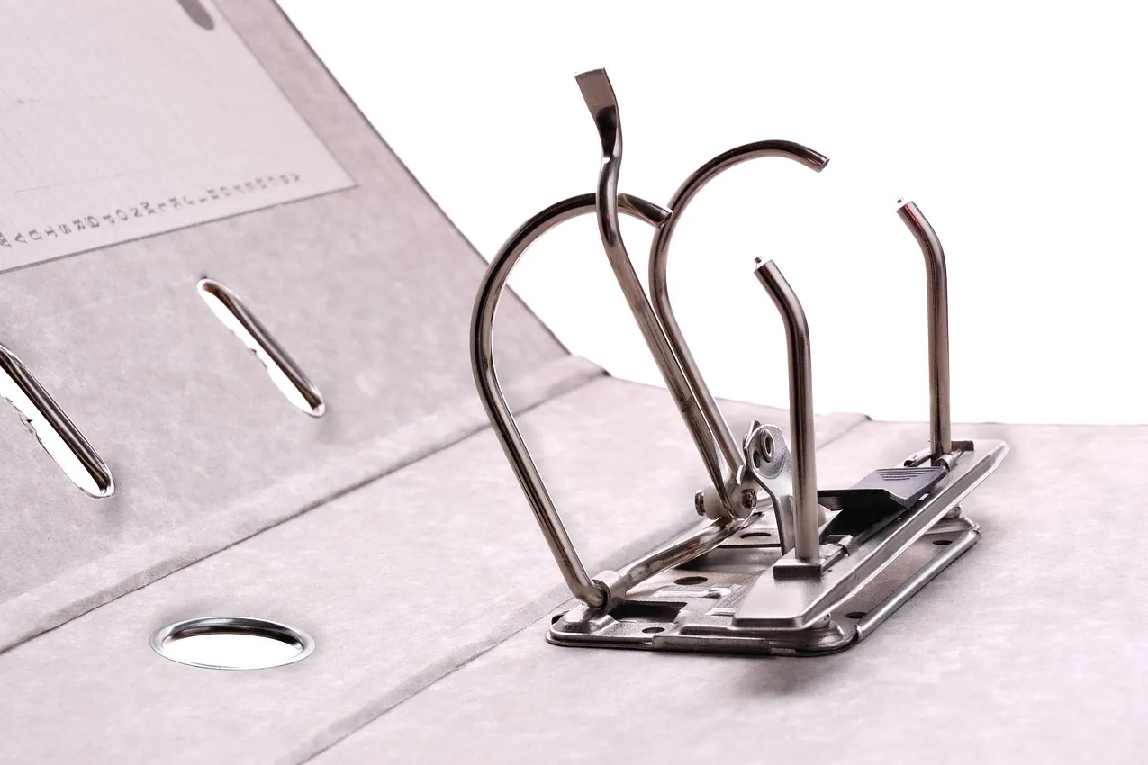 Binder, folder, filing
