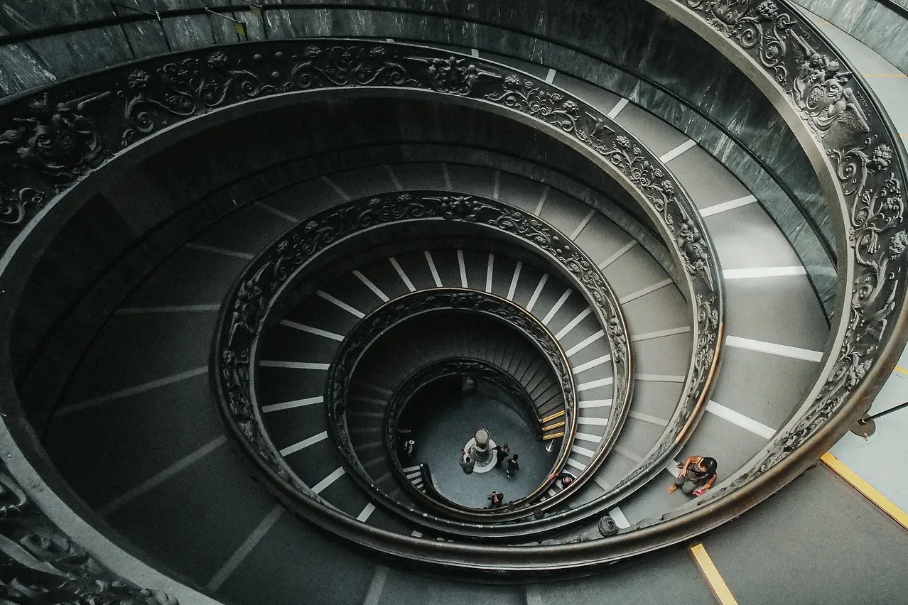 Stairway, spiral stairs, architecture