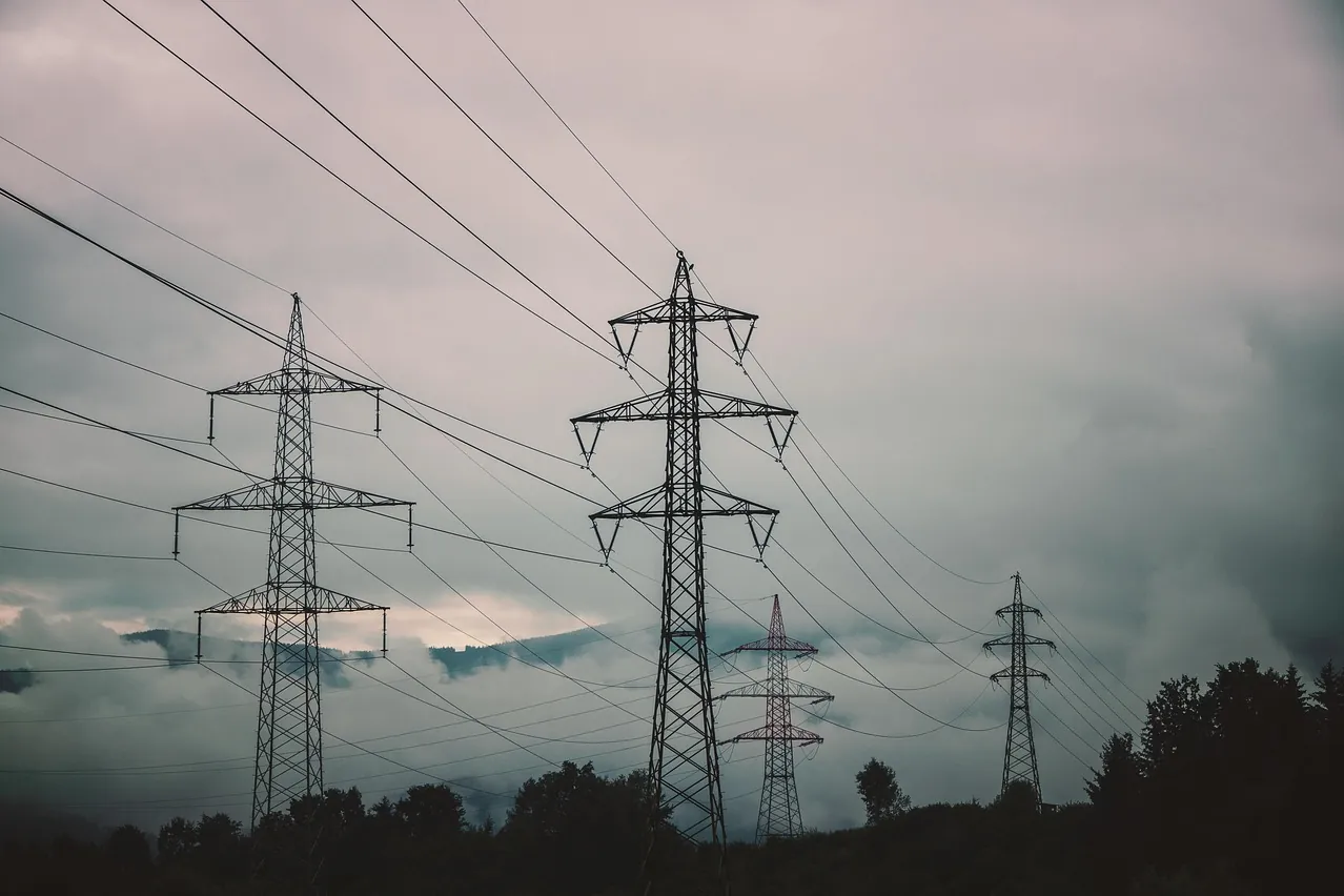 Power pole, high voltage pylon, electric tower