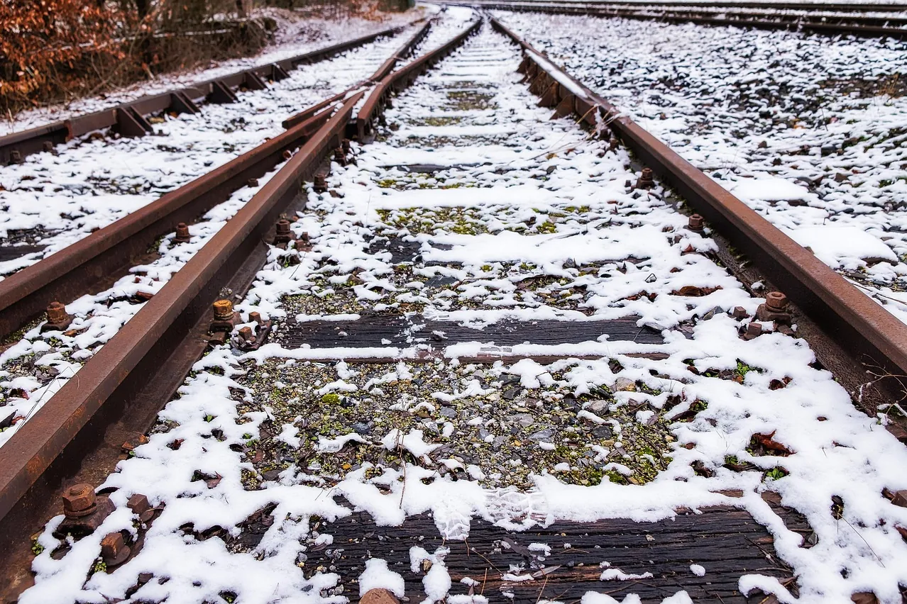 Railway, railroad tracks, junction