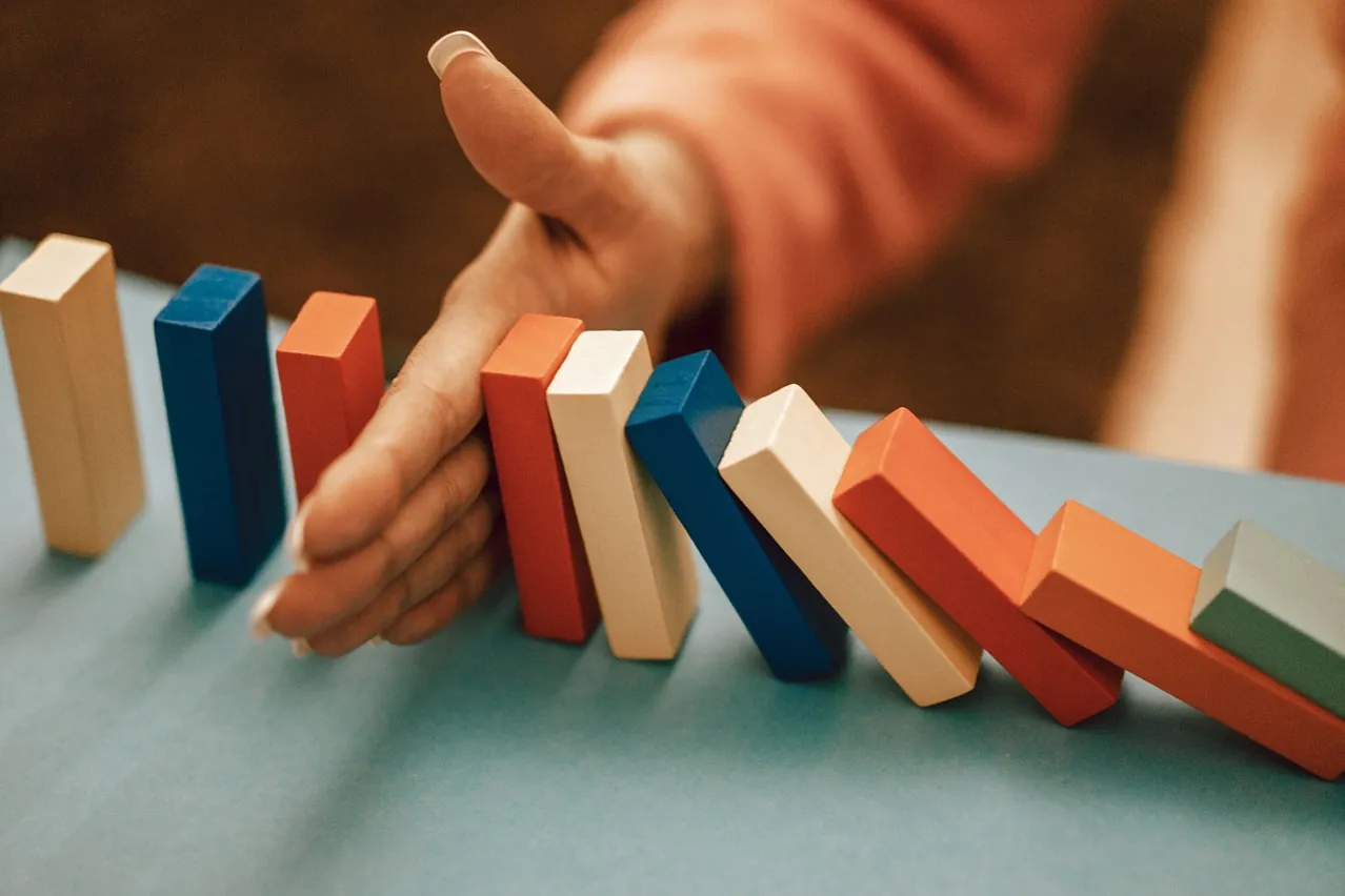 Balance, domino, business