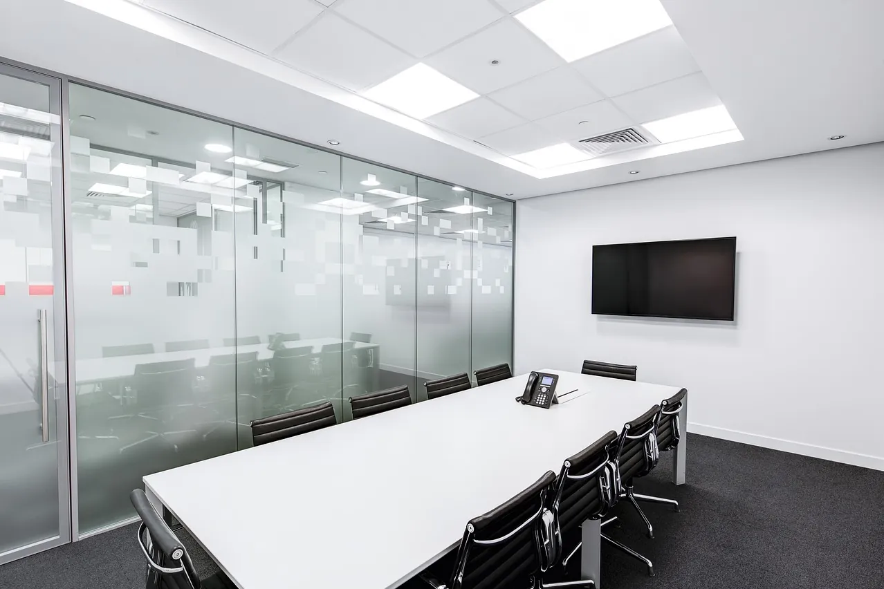 Meeting room, table, screen