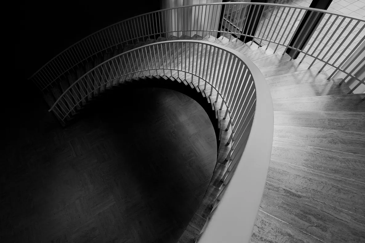 Stairs, curve, architecture