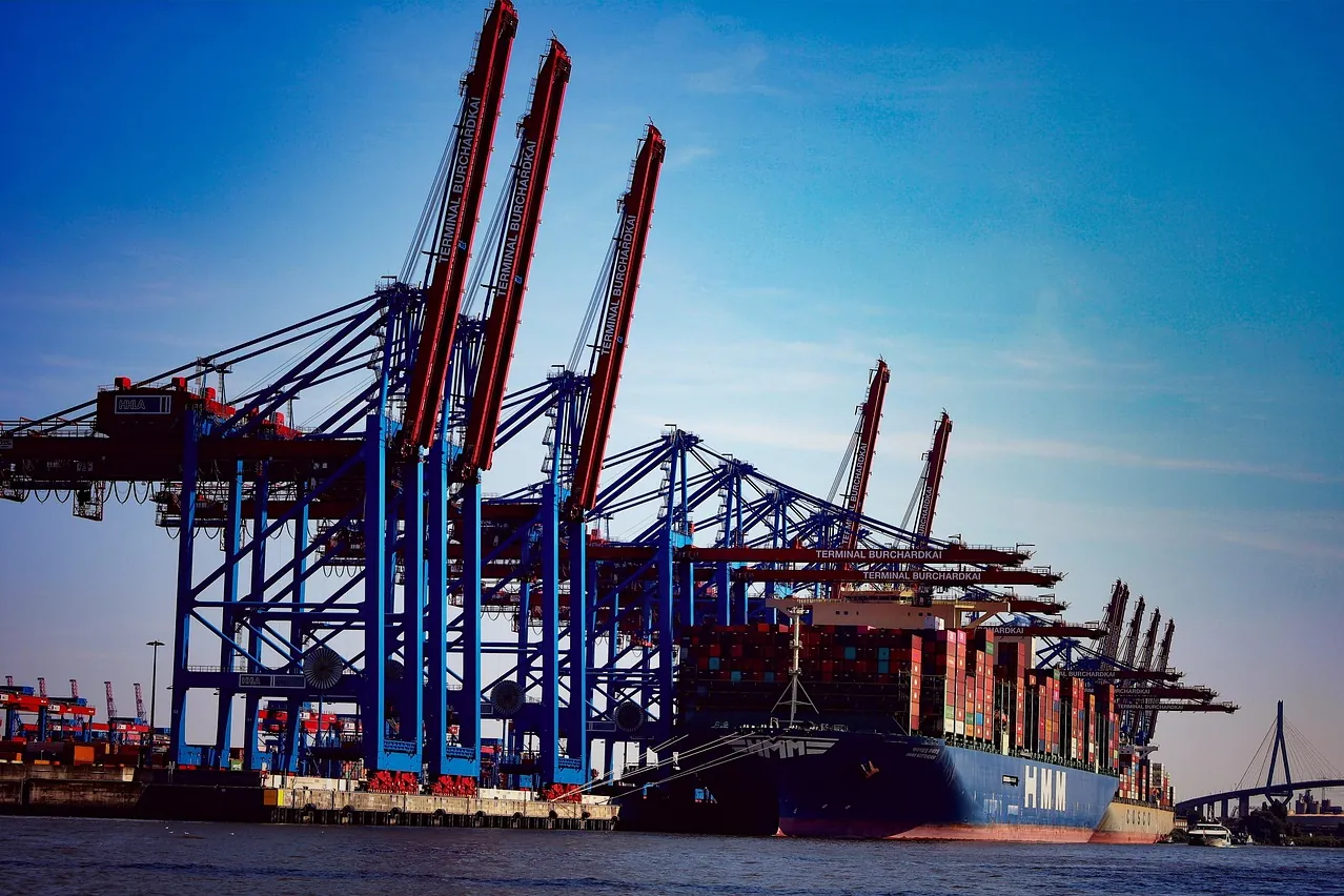 Ship, freighter, container freighter
