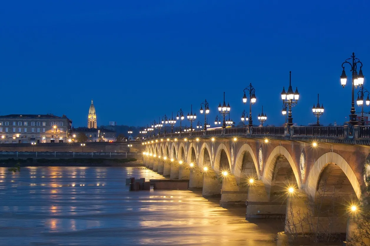 Bridge, stone bridge, bordeaux