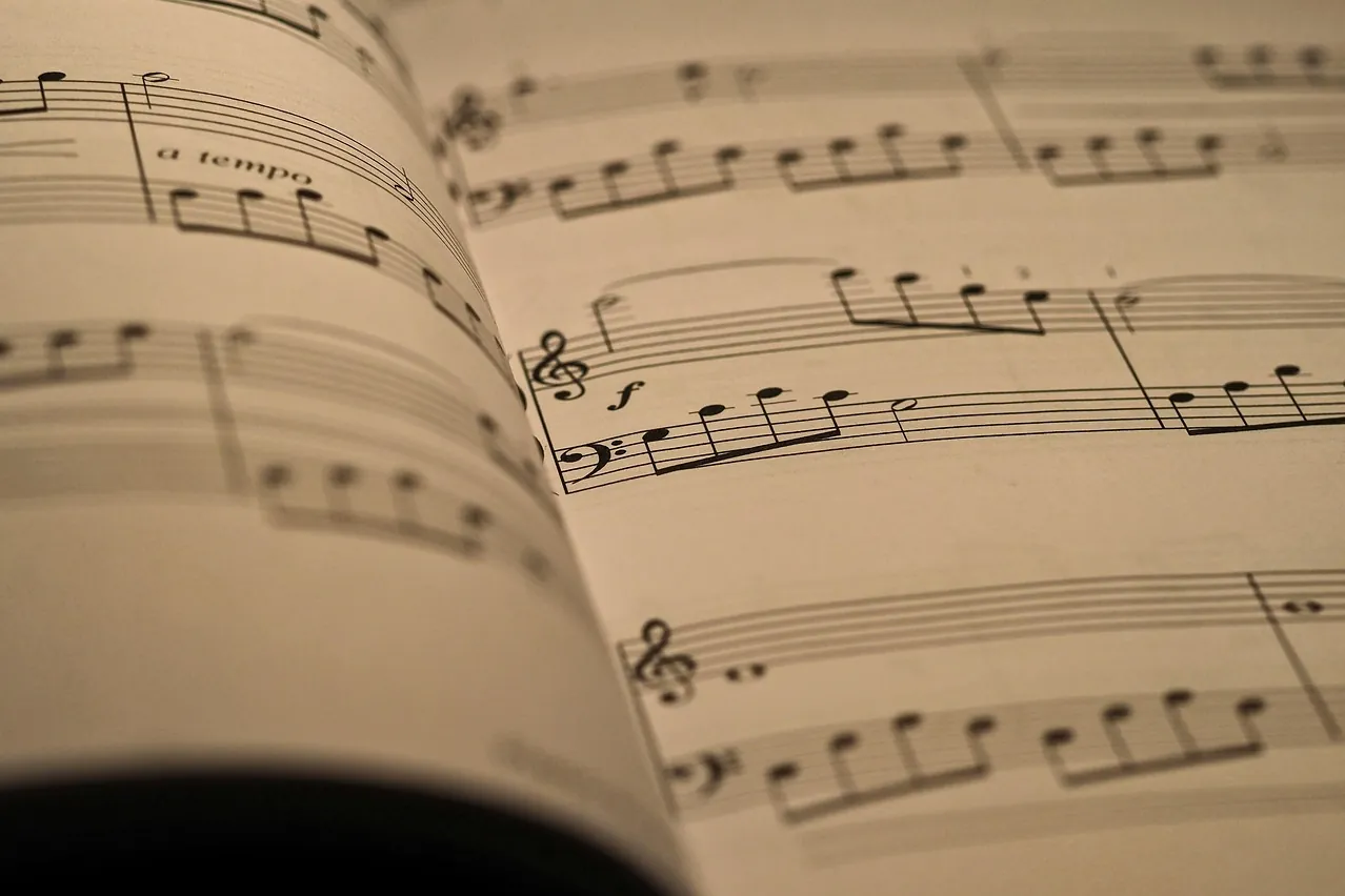 Sheet music, piano, music